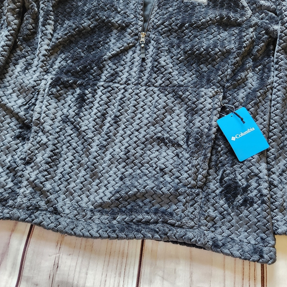 NWT Columbia "Ruby Lake Half-Zip Fleece" Pullover Dark Gray | Women's Size Large - Picture 3 of 9